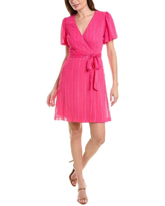 You'Ll Love Us Because Maison Tara Dobby Stripe Mini Dress