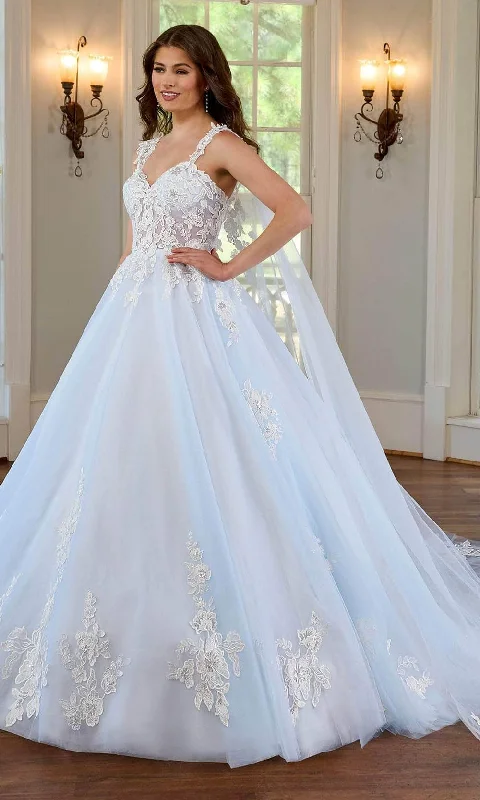 Fashionista Favorites Rachel Allan RB4182 - Sweetheart Lace Bridal Gown with Cape