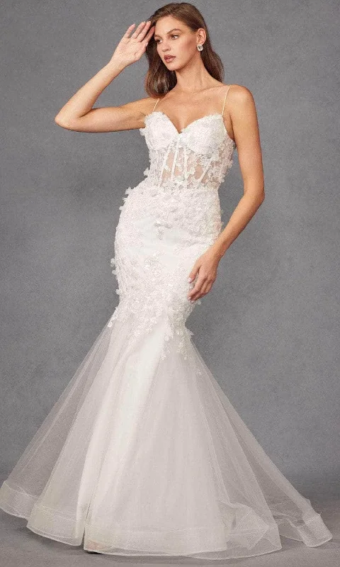 Final Sale Juliet Dresses JT2469KW - Embroidered Mermaid Wedding Dress