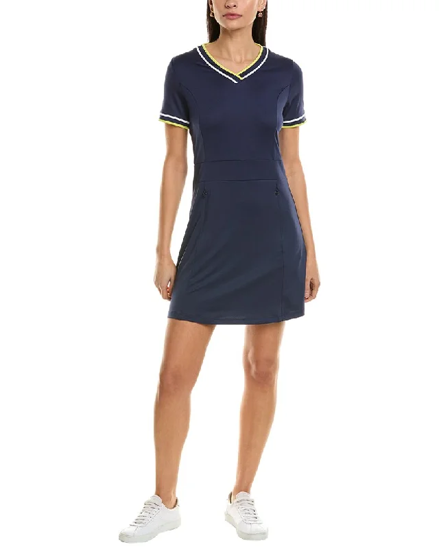 Trend Forward Women's Wear Callaway V-Neck Colorblocked Mini Dress