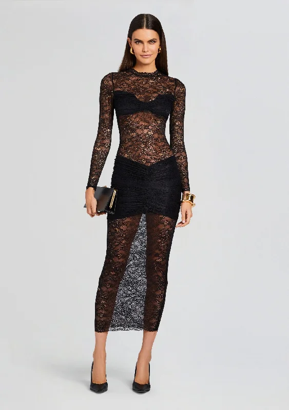 Unleash Your Trendy Side Ellie Lace Midi Dress