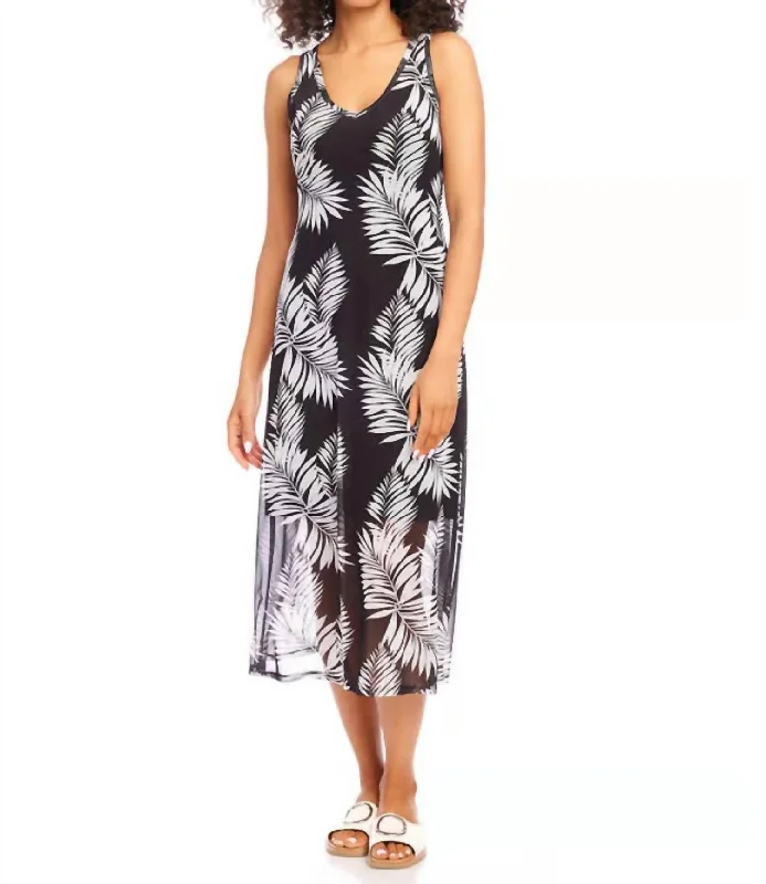 Wardrobe Update V Neck Midi Dress In Print