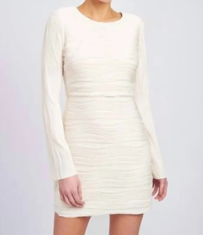 Athleisure Wear Special Offer Vivian Mini Dress In Ivory