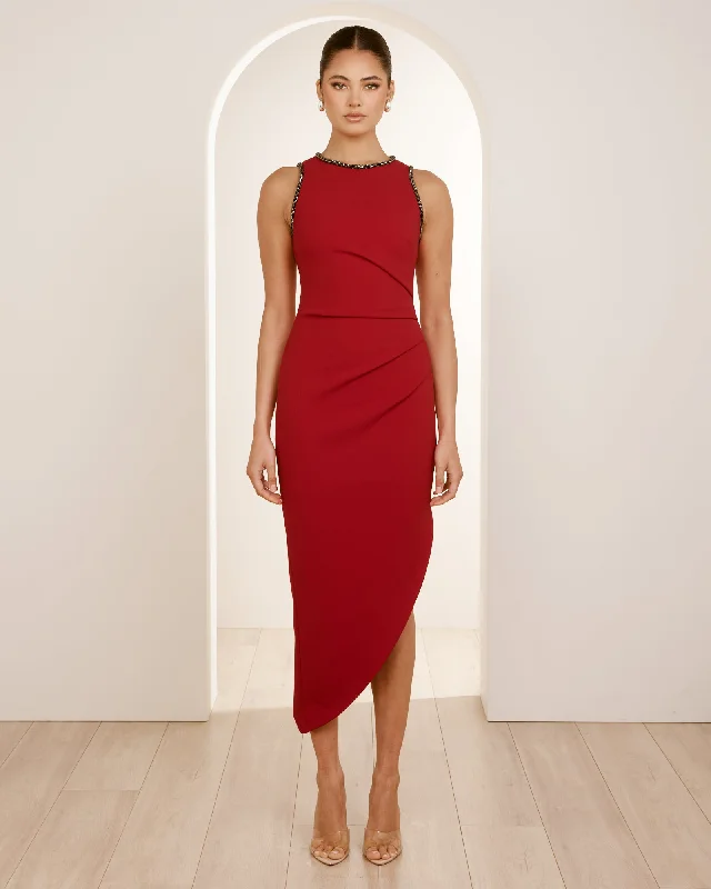 Chic & Cozy Collection Dimitri High Neck Midi Dress