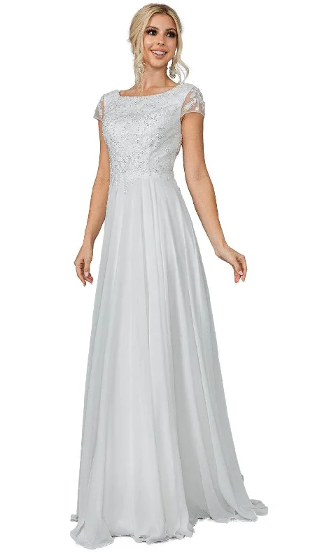 Chic Trends For The Fashion Savvy Dancing Queen 0190 - Bateau Neck A-Line Wedding Gown