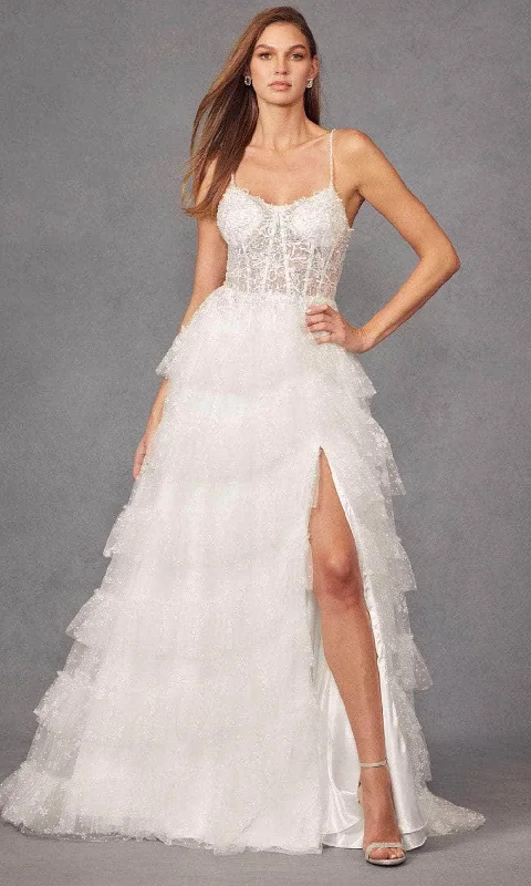 Holiday Attire Sale Juliet Dresses JT2464AW - Scoop Neck A-Line Bridal Gown