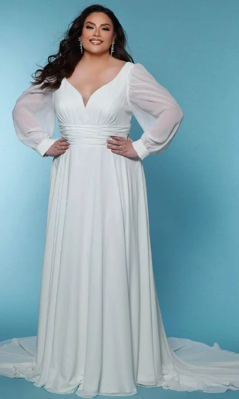 Seasonal Picks Sydney's Closet Bridal SC5320 - Chiffon A-line Gown