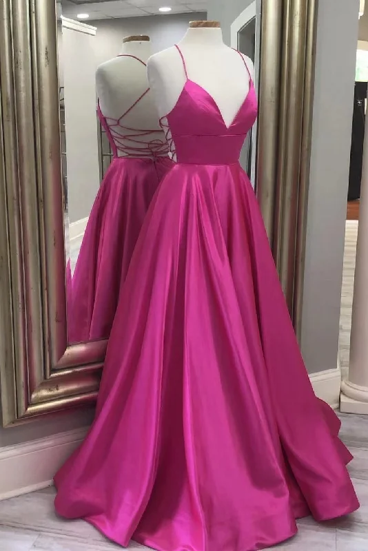 Seasonal Fashion Pretty A Line Backless Long Floor Length Prom Dresses Party Gowns Y0189