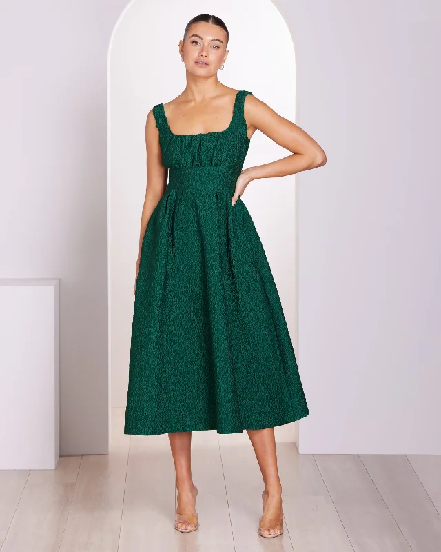 Trendsetter's Closet Elsie A-line Midi Dress