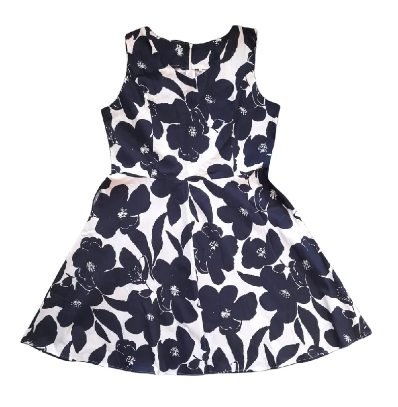 Classic Appeal Blue Floral Summer Womens Dress