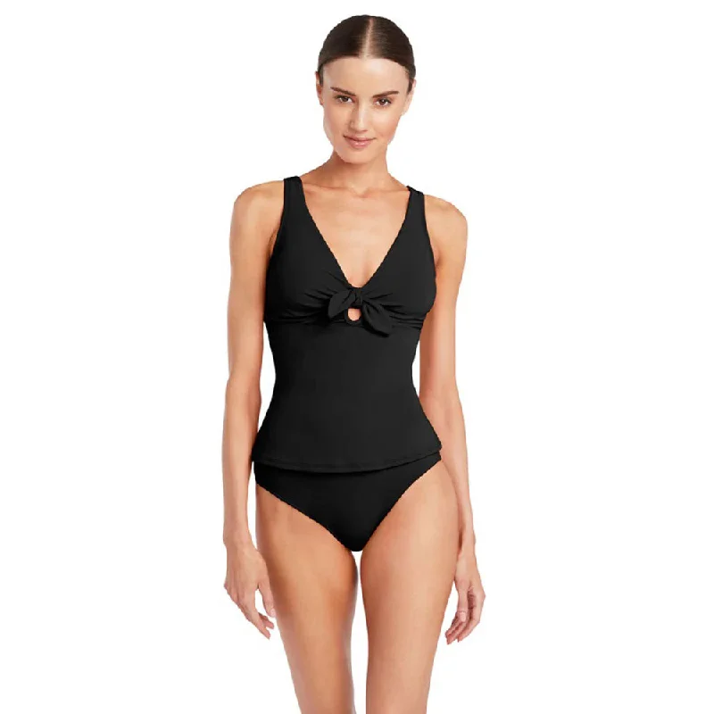 Romantic Date - Night Ensemble Robin Piccone Ava Tankini Top - Black