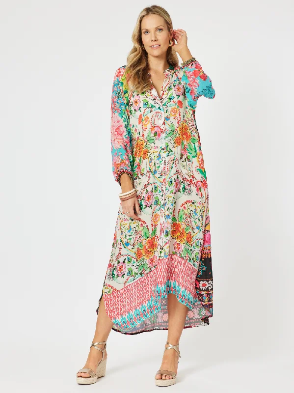 Quality Driven Apparel Toulouse Floral Dress - Multi