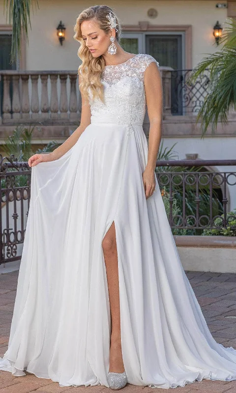 Limited Styles Dancing Queen 0249 - Embroidered A-Line Wedding Dress