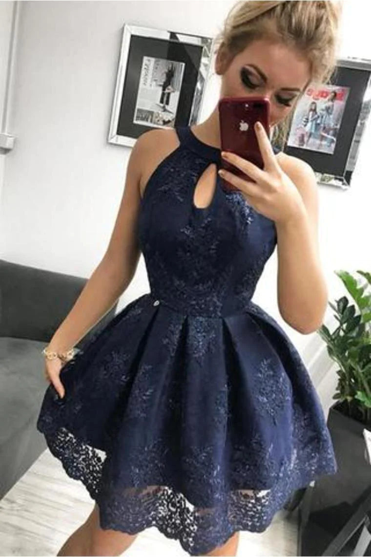 Stupidly Low Prices Lace Homecoming Dress Simple Sleeveless Short Cocktail Dresses