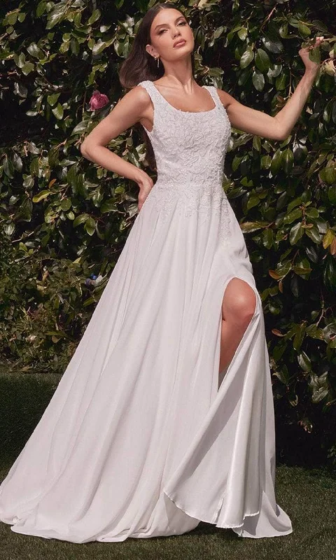 Eclectic Style Wardrobe Cinderella Divine Bridal CDS503W - A-Line Scoop Neck Bridal Gown