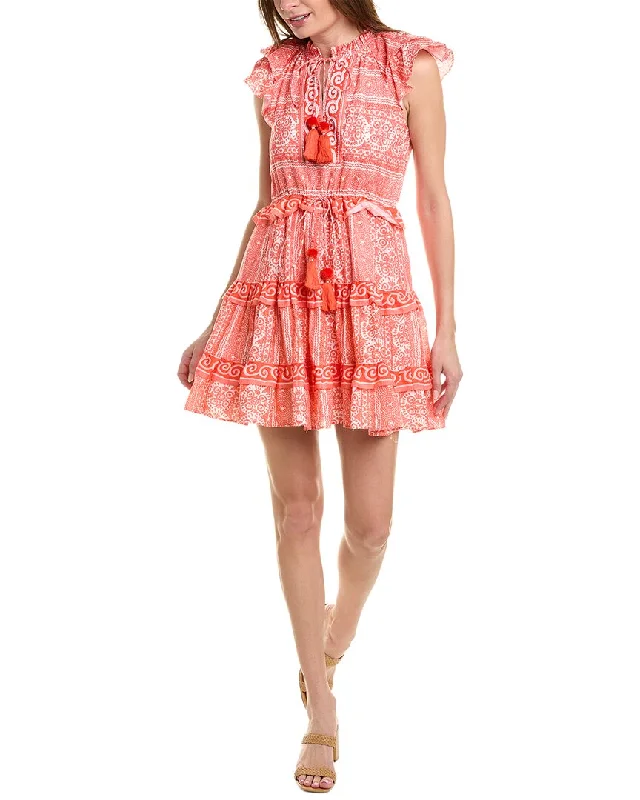 Shop Sale Items bella tu Ruffle Trim Mini Dress