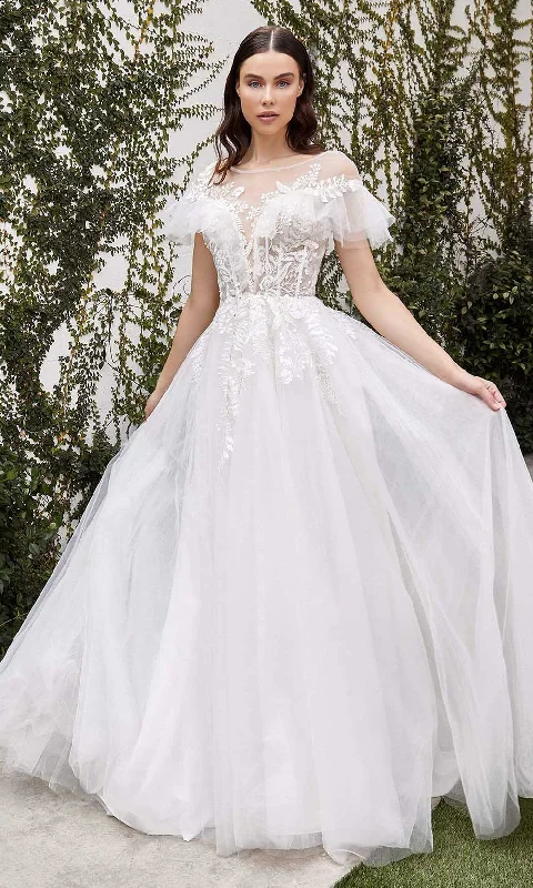 Style Versatile Women's Collection Andrea and Leo - A1070W Ruffle Ornate Corset Bridal Gown