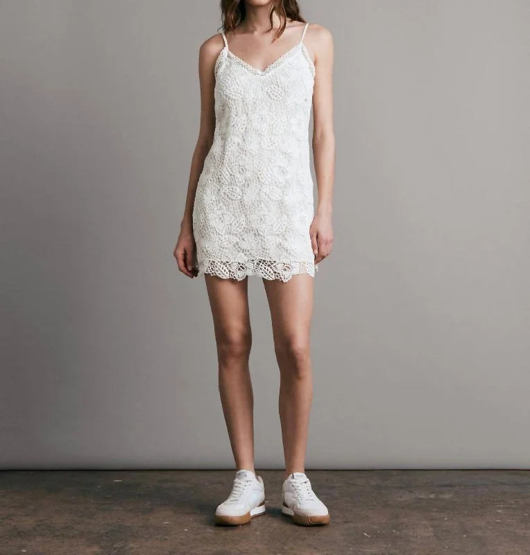 New Season Fashion Preview Aleah Crochet Mini Dress In Ivory