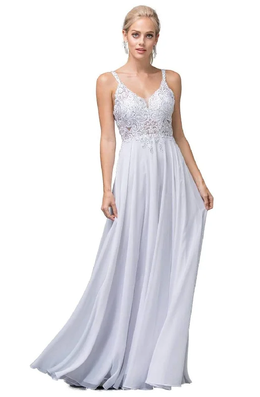 Wardrobe Refresh Dancing Queen - 142 Embellished V-Neck A-Line Wedding Gown