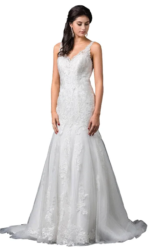 Durable Fashion Picks Dancing Queen 0068 - Sleeveless Mermaid Wedding Dress