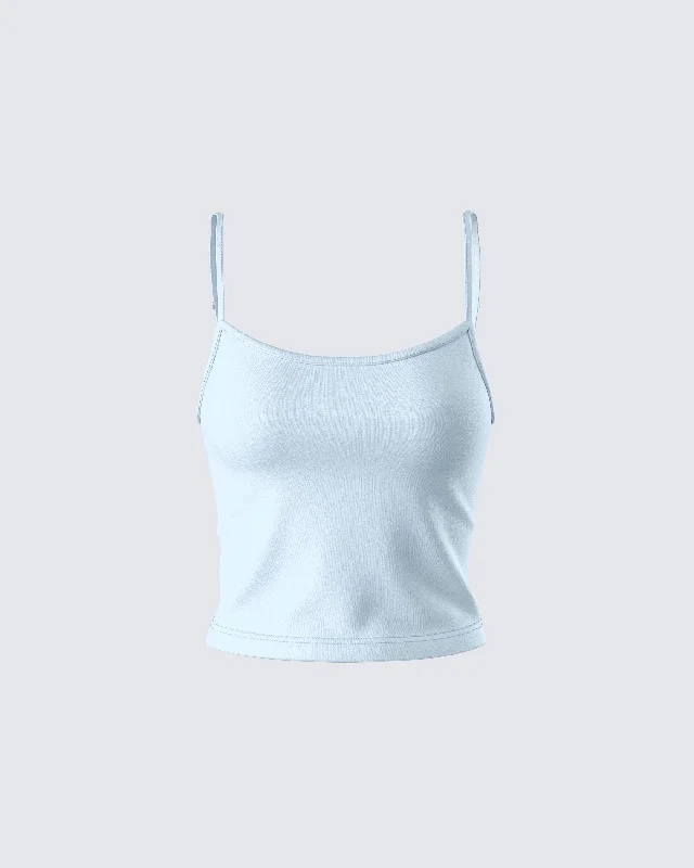 Luxury Comfort Bri Blue Cami Tank Top