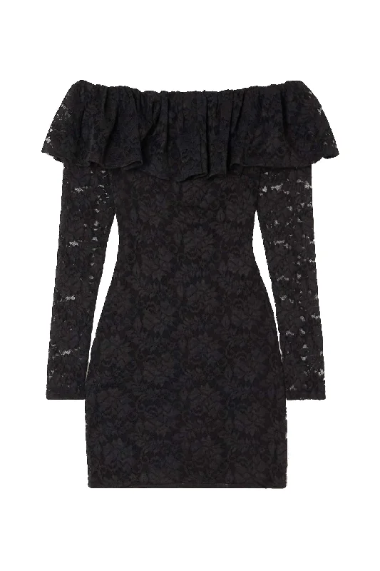 Seasonal Fashion Caroline Constas Alessia Mini Dress Black