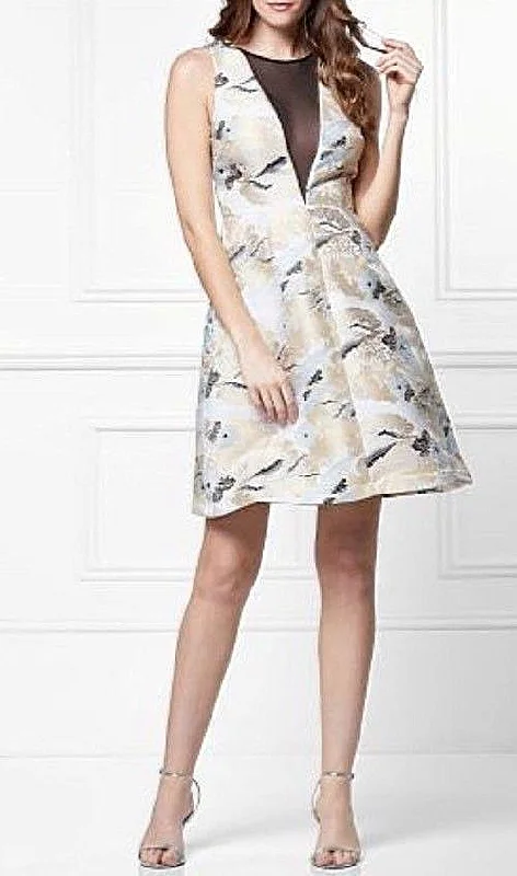 Bold Silhouette Next Floral Jacquard Dress