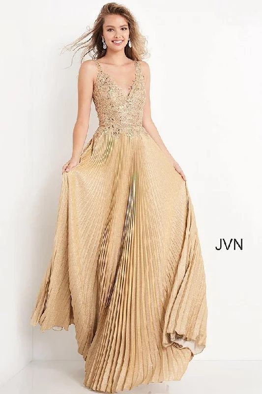 Hurry Before It's Gone Jovani 04568 Long Sleeveless Prom Dress