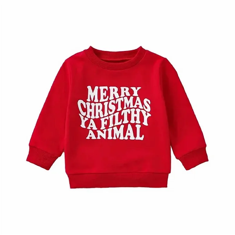 Budget-Friendly Fashion Women's Filthy Animal Corded Crew Sweatshirt In Red