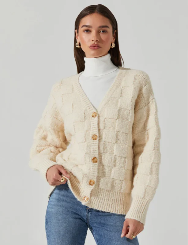 Stylish Statements Quinby Cardigan, Cream