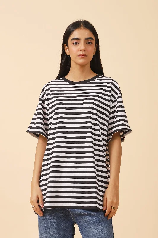 Enjoy Discount OVERSIZED STRIPED TEE