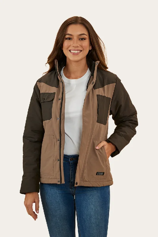 Innovate Your Wardrobe Whitney Womens Puffer Jacket - Mushroom