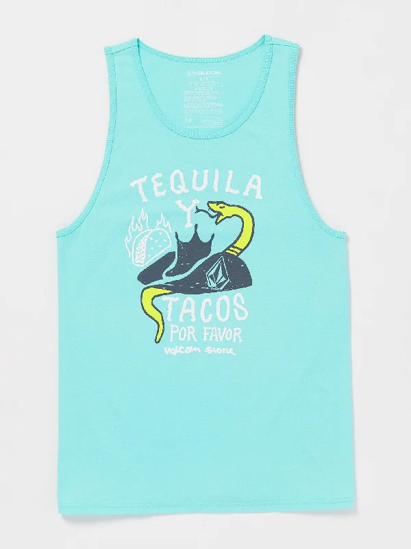 Seasonal Sale Porfavour Tank - Crete Blue