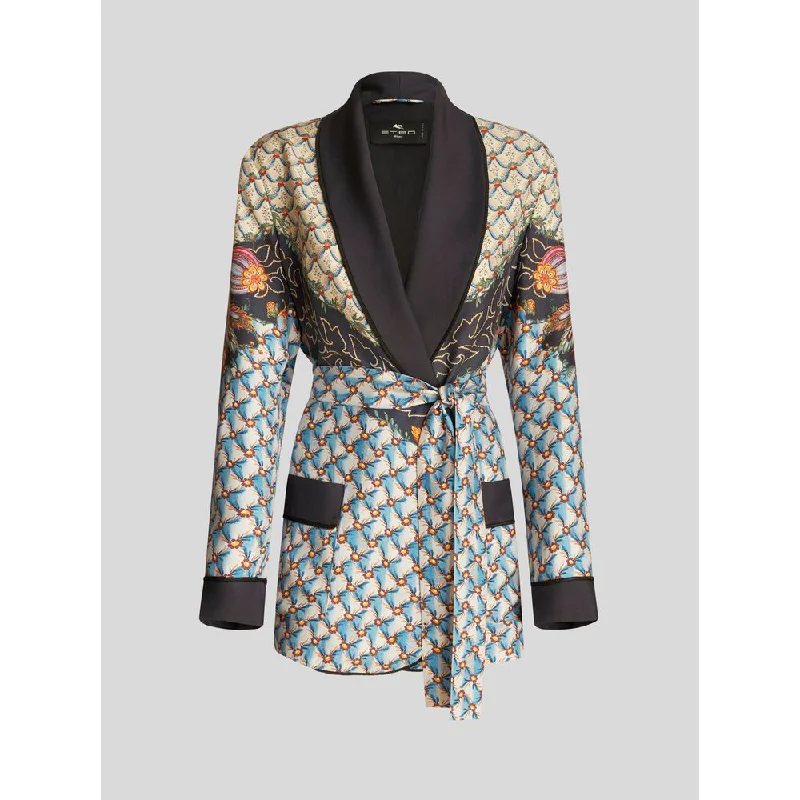 Trendy And Individual Women's Fashion TWILL ROBE JACKET