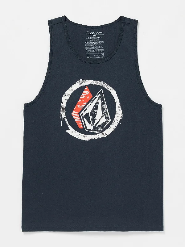 Chic Style Fourther Tank - Navy