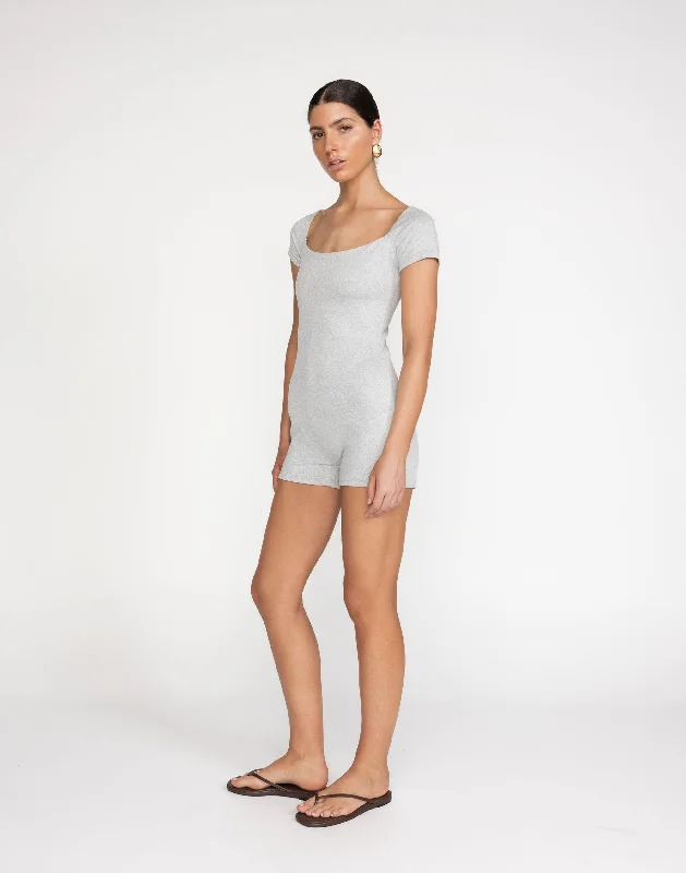 Trend Forward Threads For Her Nailea Playsuit (Grey Marle)