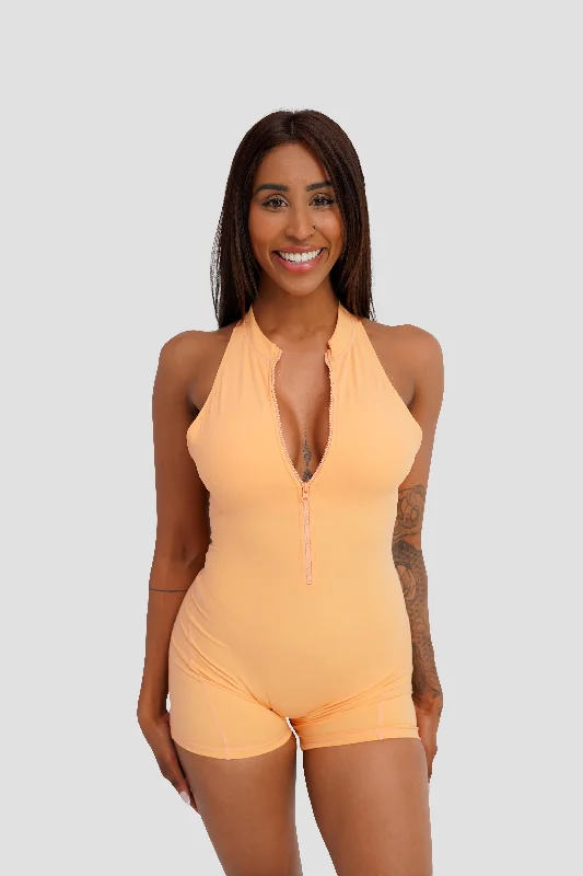 Eclectic Style Wardrobe ALLURE JUMPSUIT - ORANGE SHERBET