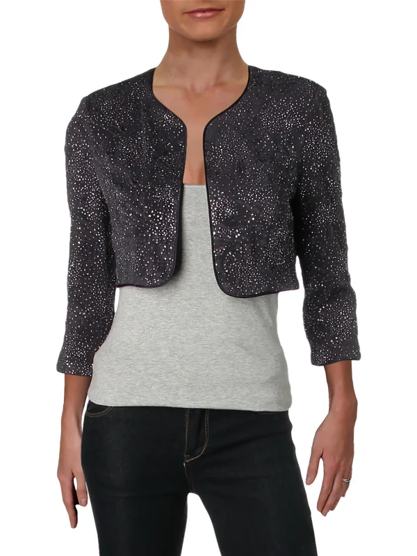 Classic Appeal Womens Knit Crop Bolero