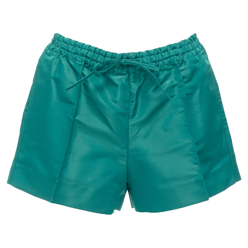 The Latest Fashion Trends Valentino Silk High Waist Drawstring Shorts