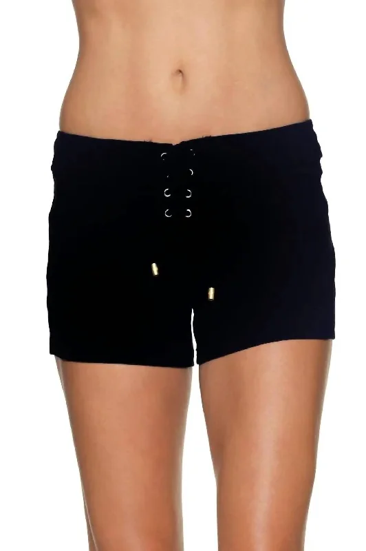 Unleash Your Fashion 4" Board Short In Black