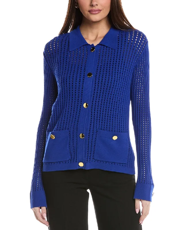 Style Breakthroughs St. John Stretch Crochet Knit Jacket