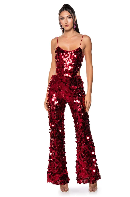 Forward Trendsetter ROCK YOUR WORLD SEQUIN JUMPSUIT