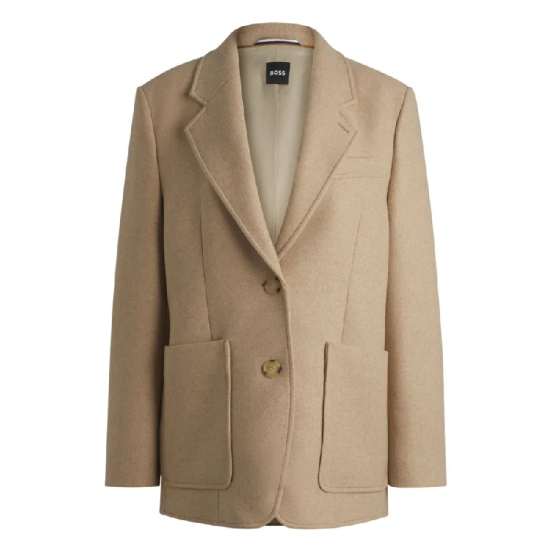 Ride The Style Wave Oversize-fit blazer in melange wool