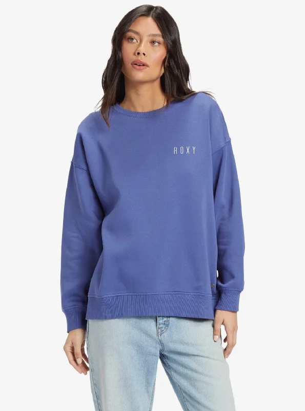 Fashion Sale Morning Hike Crew Neck Sweatshirt - Marlin