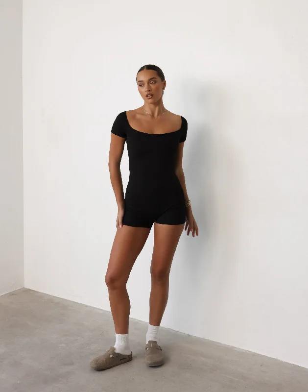 Chic Trends For The Fashion Savvy Nailea Playsuit (Black)