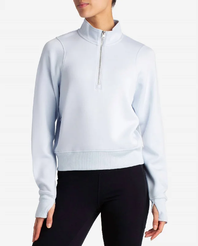 Seasonal Trend Cityscape Half Zip In Arctic Ice