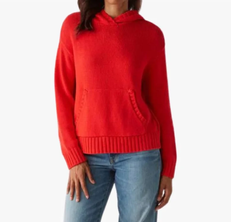 Chic & Cozy Collection Jess Hoodie In Cherry