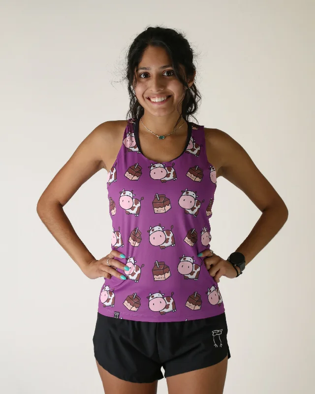 Seasonal Trends Women's Choccy Cows Performance Singlet