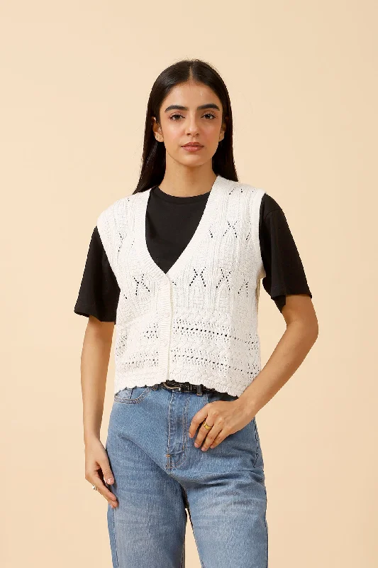 Fashion Forward, Function First CROCHET KNIT TOP