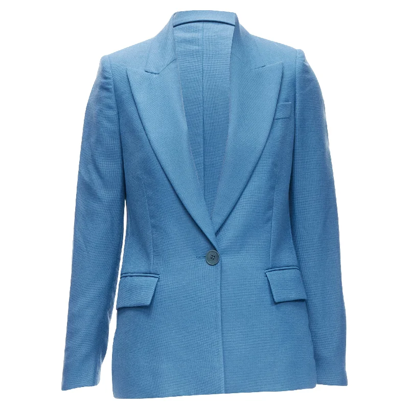 Luxury Comfort Stella McCartney wool rubberised buttons blazer jacket